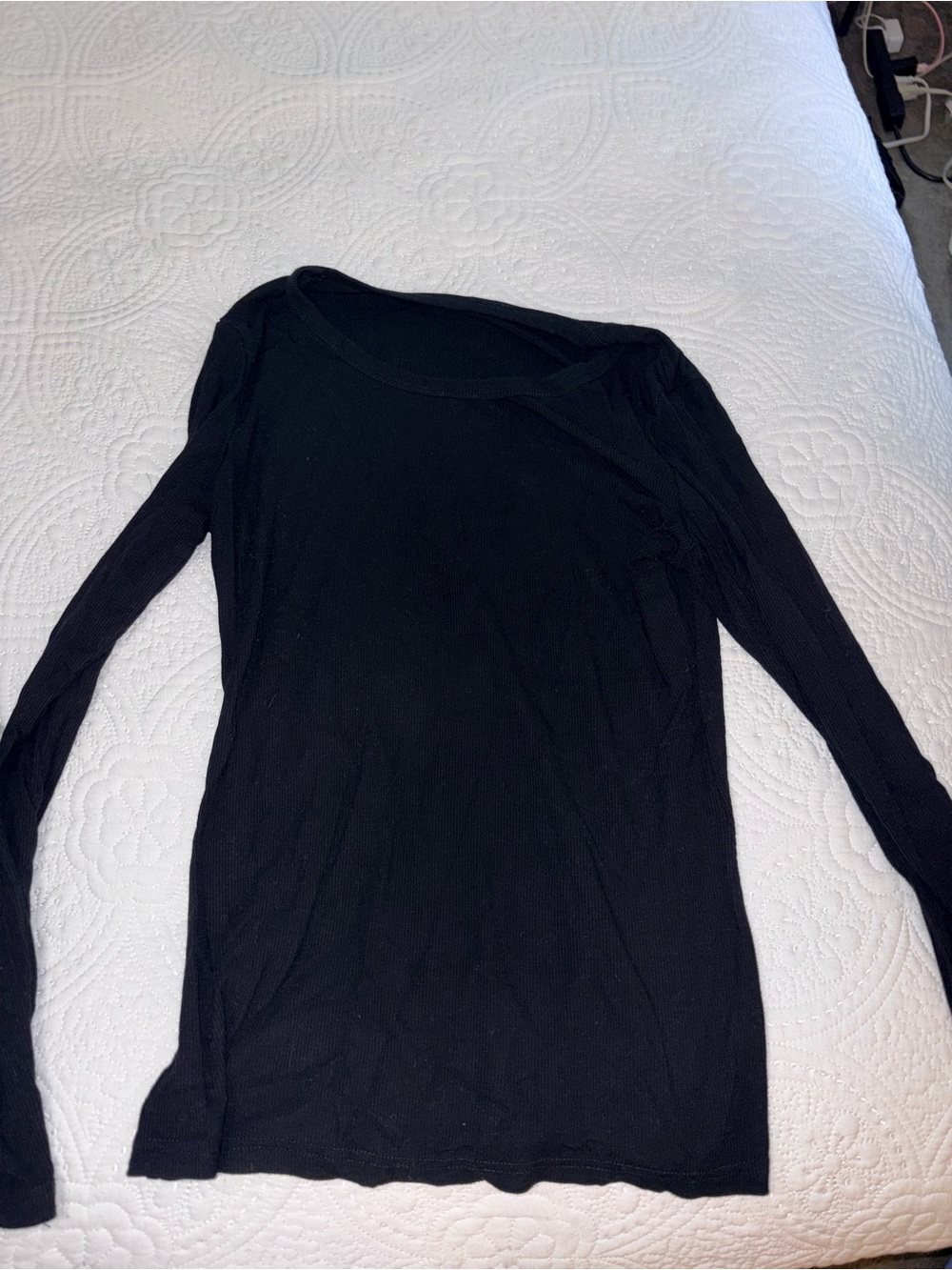 Black Long Sleeve Lightweight Top